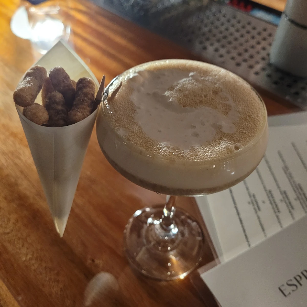 Sweet Potato Sweet Foam Espresso Martini
