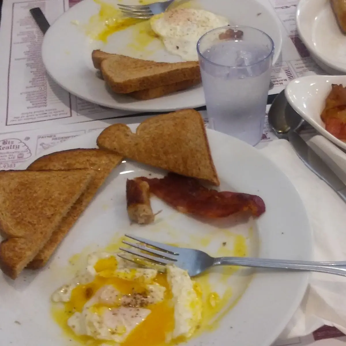 Eggs Bacon Sausage Toast