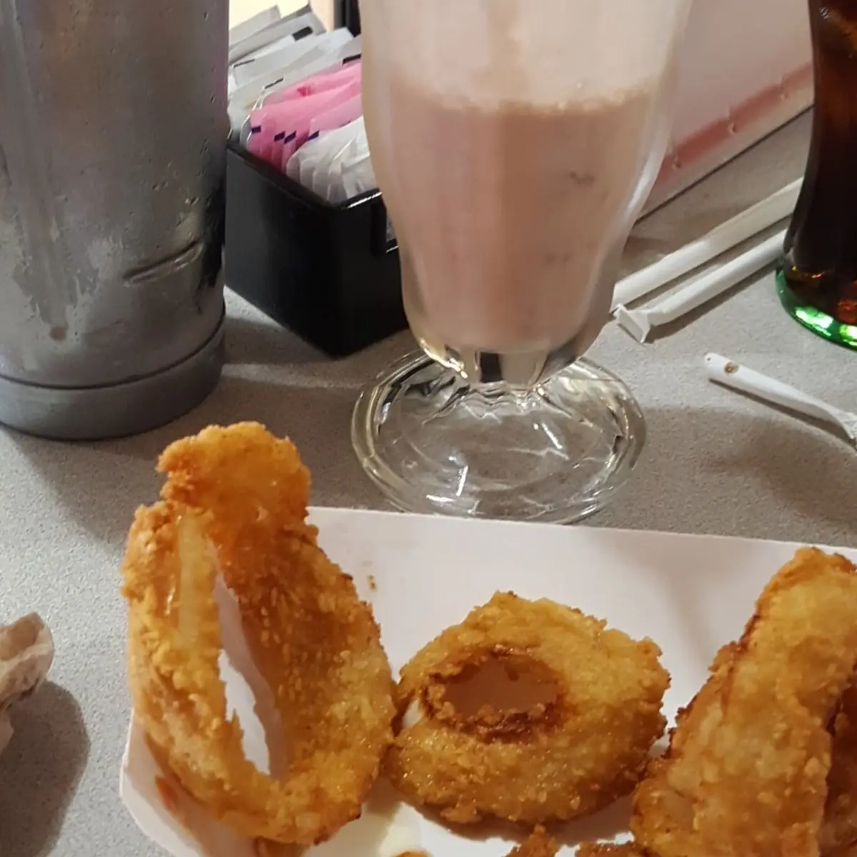 Onion Rings & Strawberry Malt