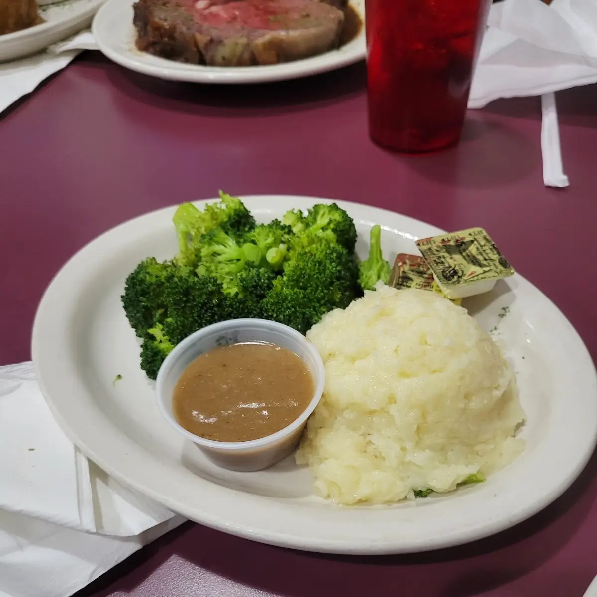 Mashed Potatoes and Broccoli