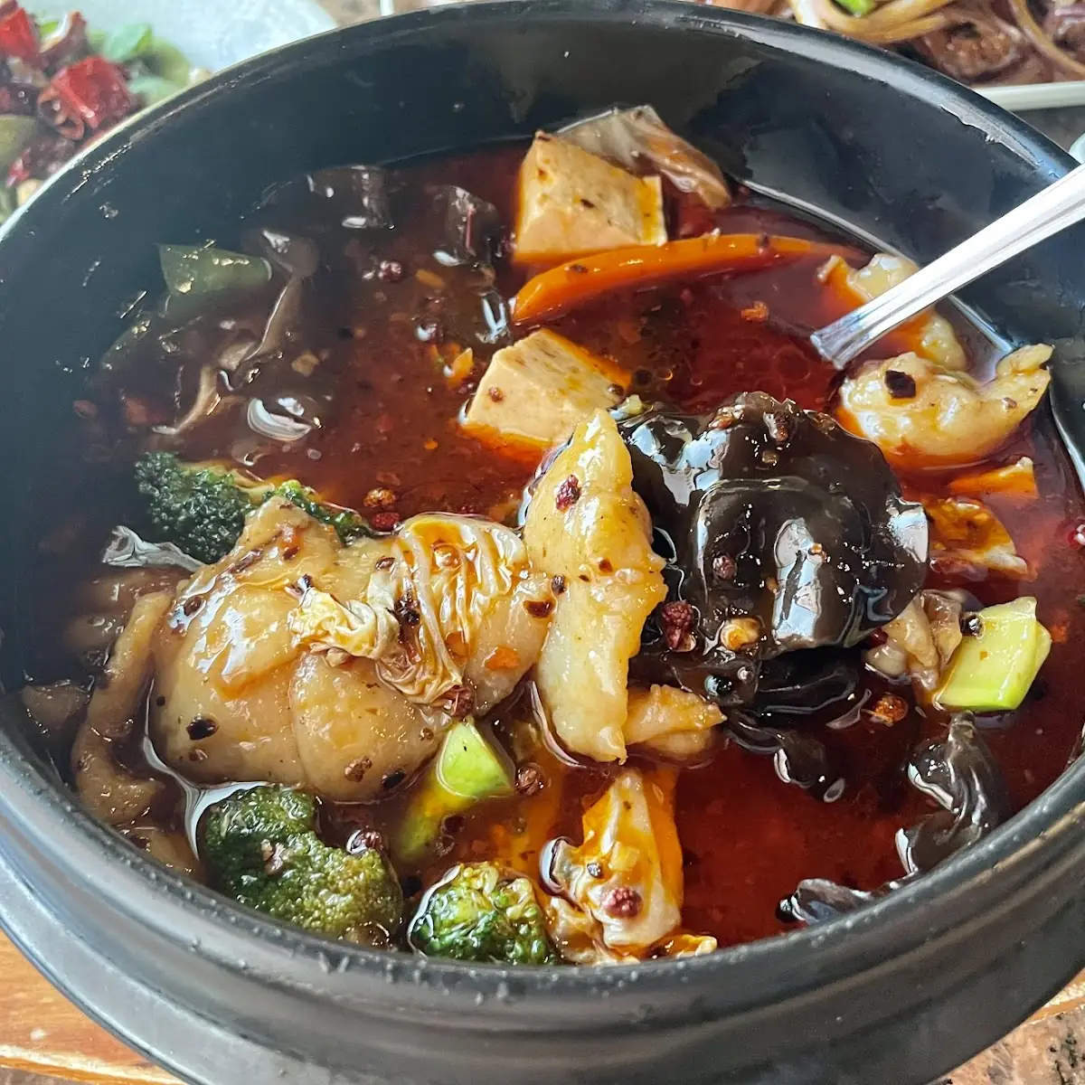 Hot Spicy Fish in Clay Pot