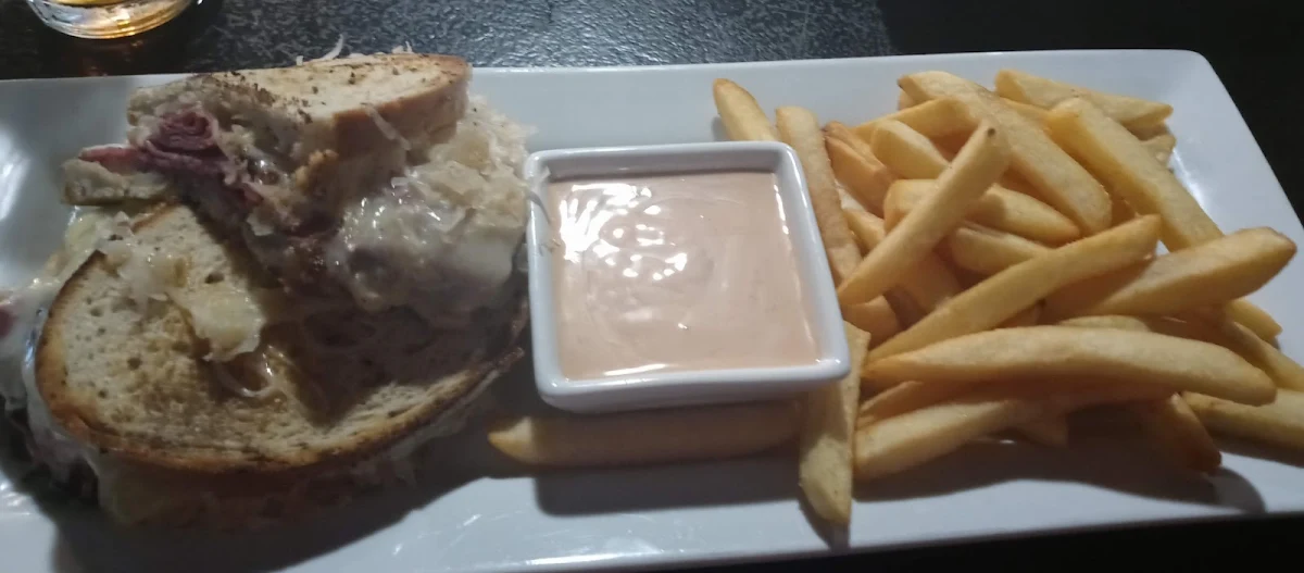 Reuben Sandwich and Fries
