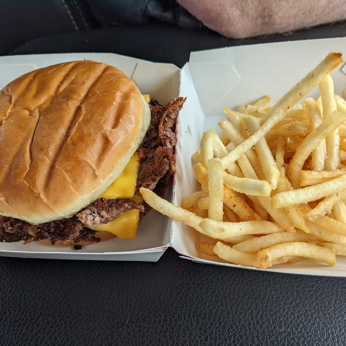 Original Double Cheeseburger Plain with Fries