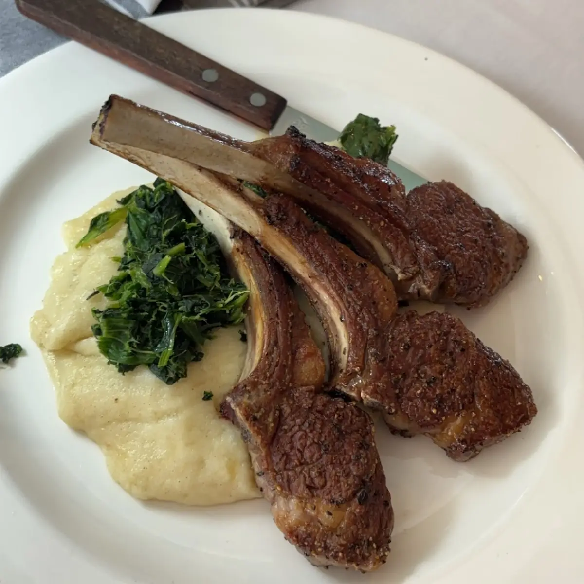 Roasted Lamb Chops with Mashed Potatoes