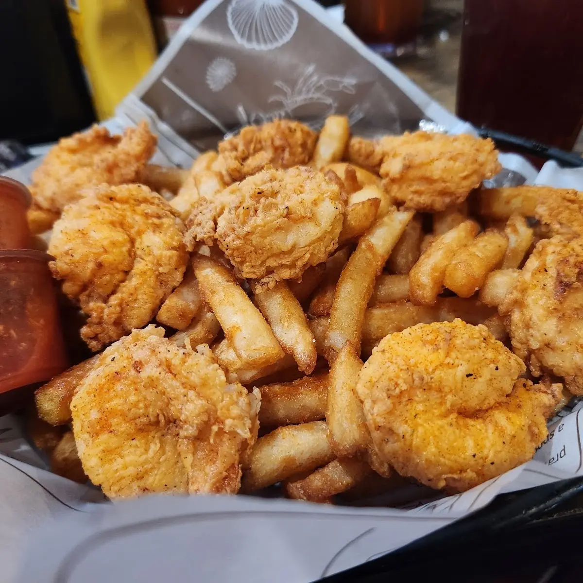 Fried Shrimp Basket 8