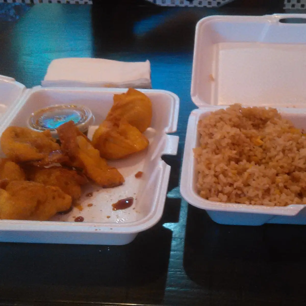 Fried Dumplings and Kung Pao Chicken