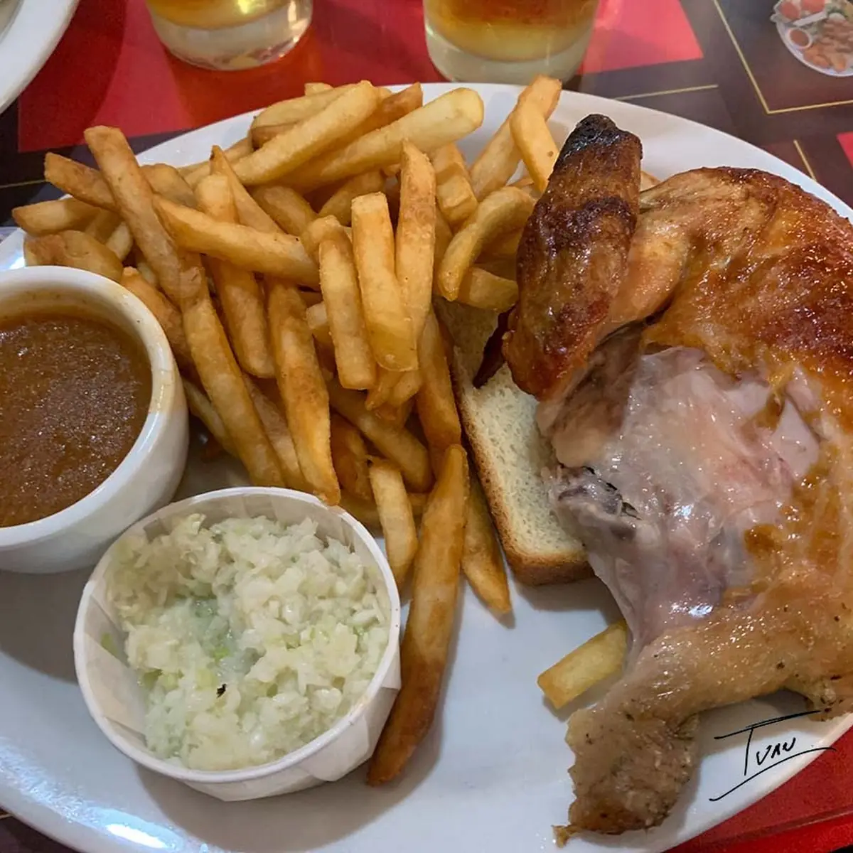 Quarter Chicken Dinner, Cornwall Bar B Q Restaurant