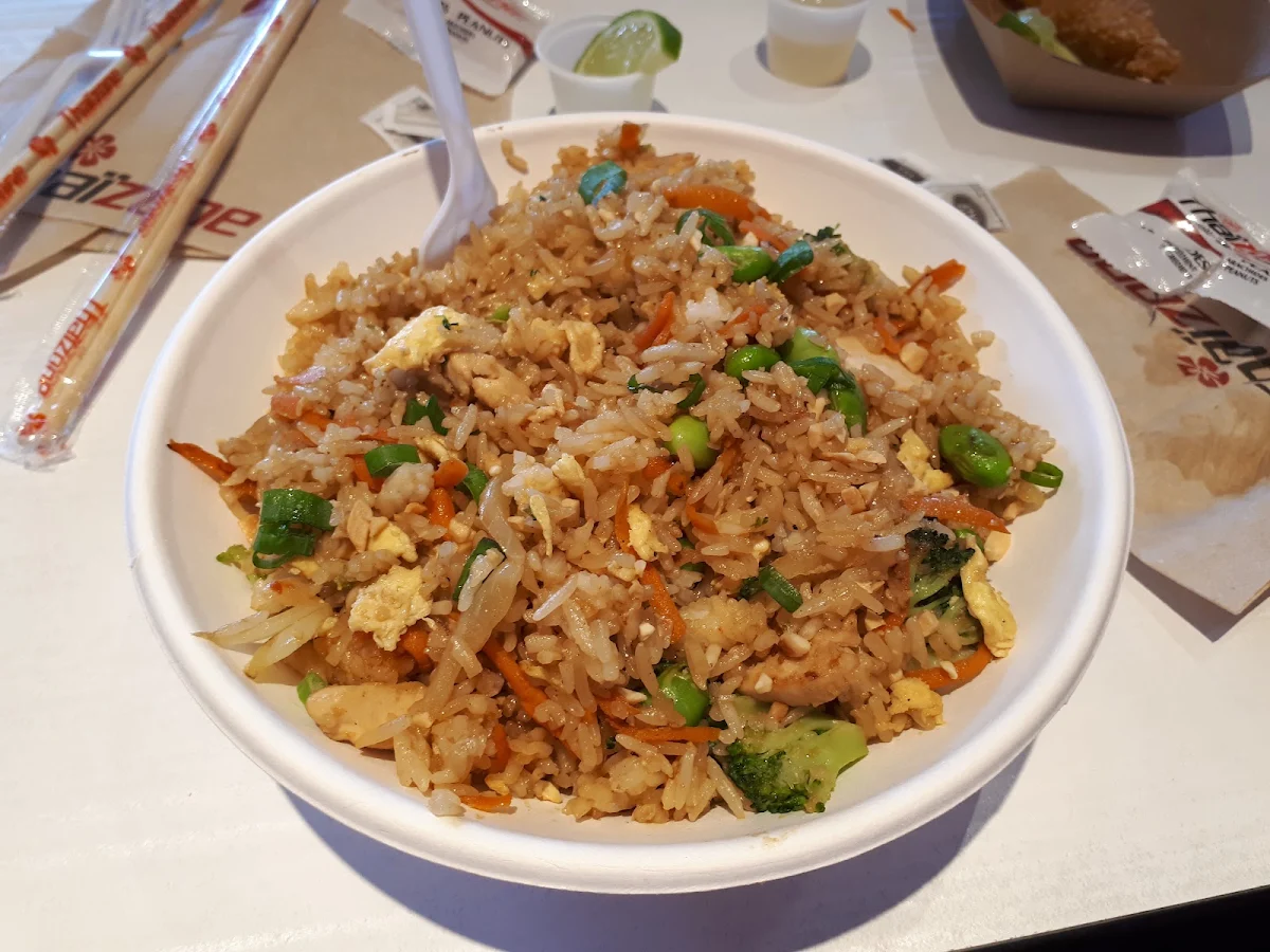 Riz Frit Au Poulet