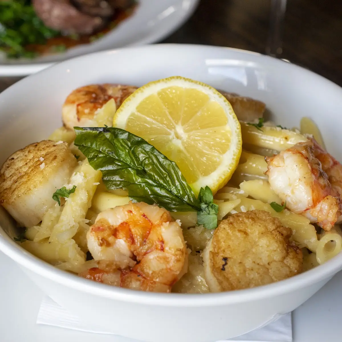 Shrimp Scallop Penne Pasta