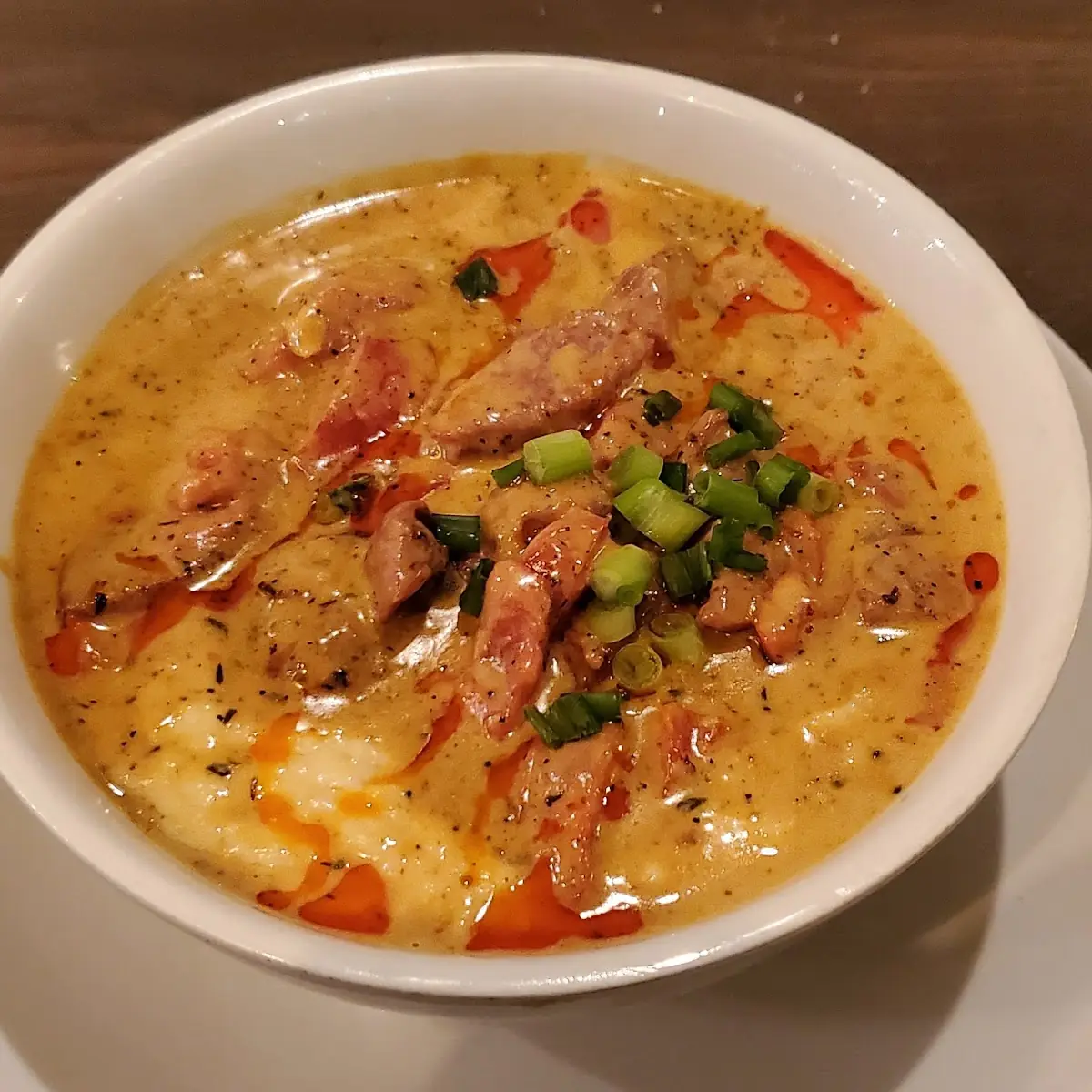 Smothered Shrimp & Grits