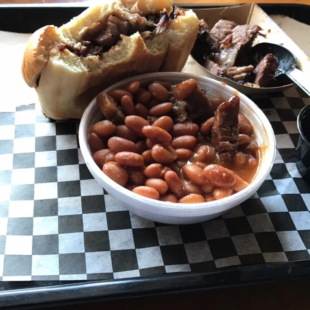 Brisket-Bacon Baked Beans