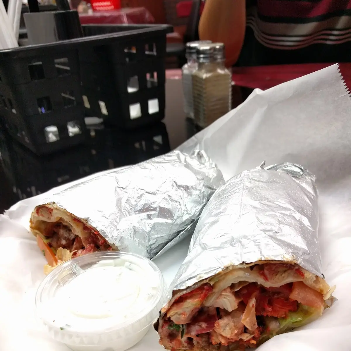 Sliced Beef Gyro Pita Wrap