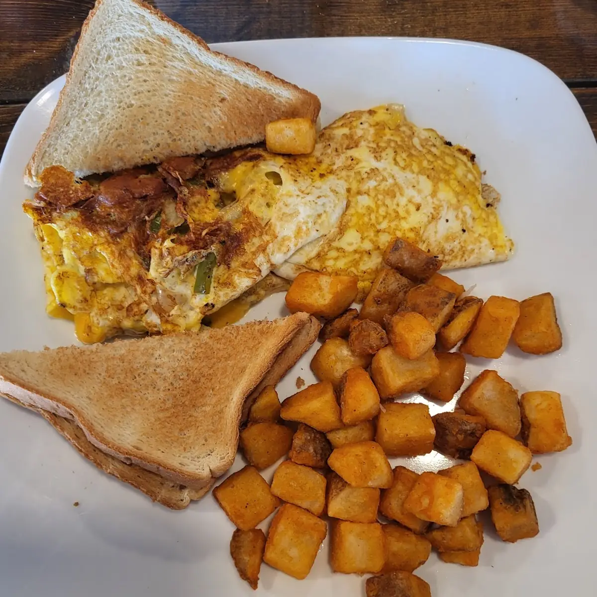 Western Omlette and Home Fries