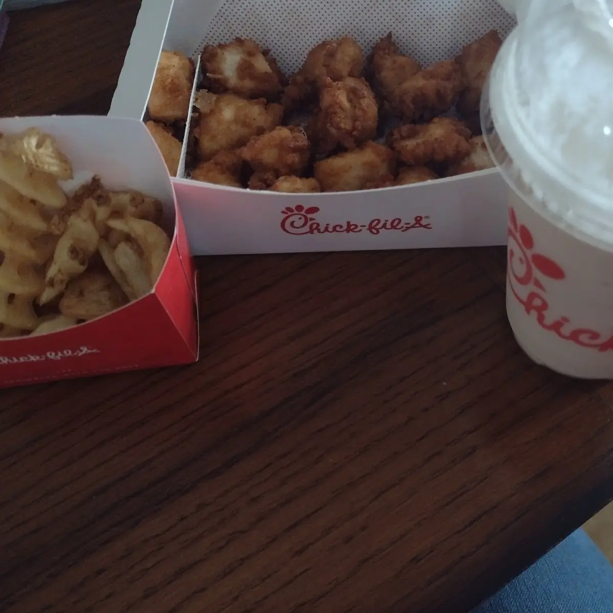 Waffle Fries Chicken Nuggets Lemonade Shake