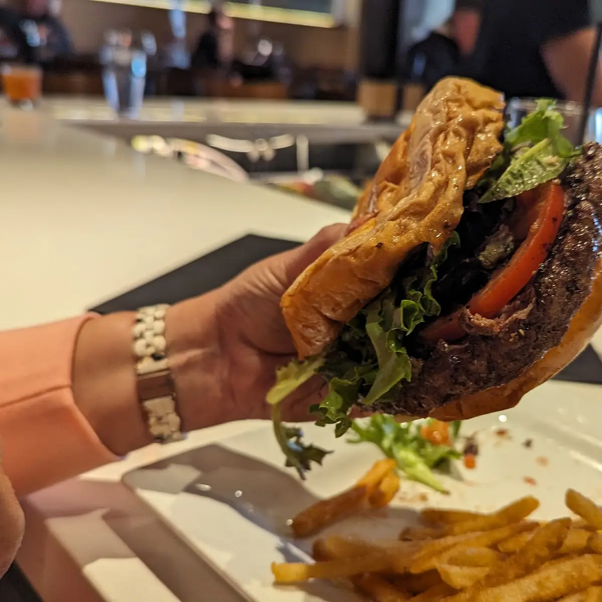 Cheese Burger and Fries