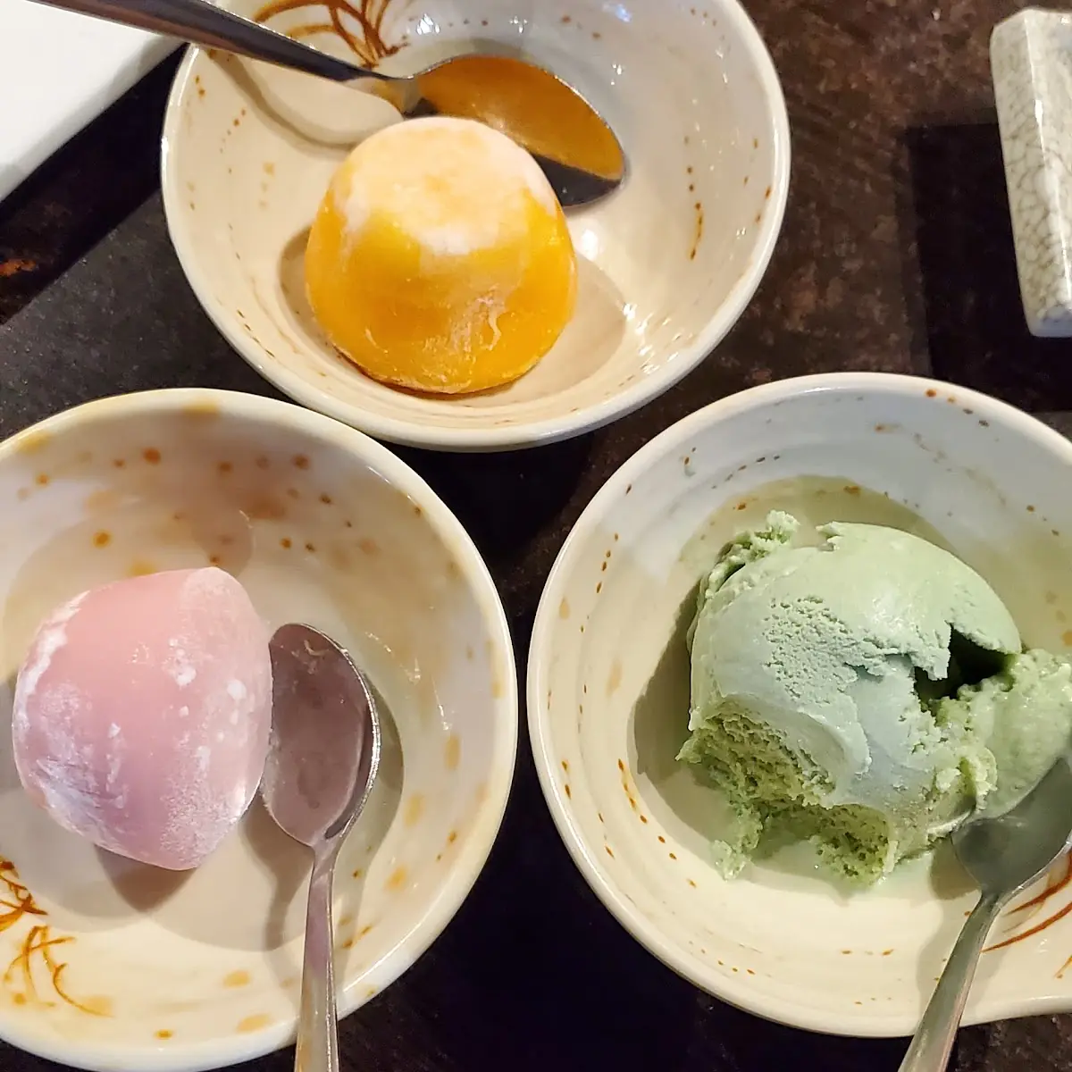 Mochi Ice Cream & Green Tea Ice Cream