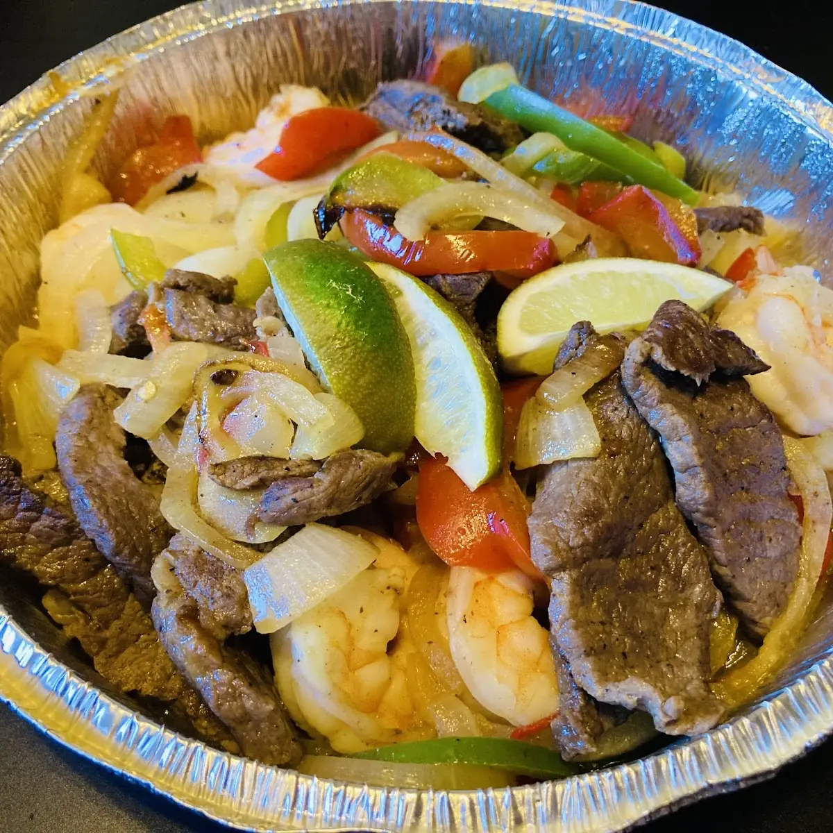Steak & Shrimp Fajitas