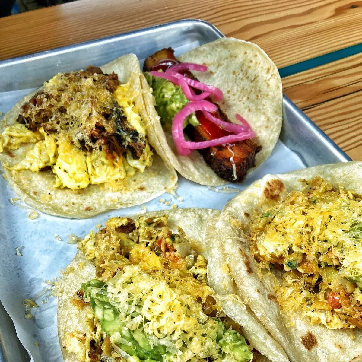 Brisket and Pork Belly Tacos