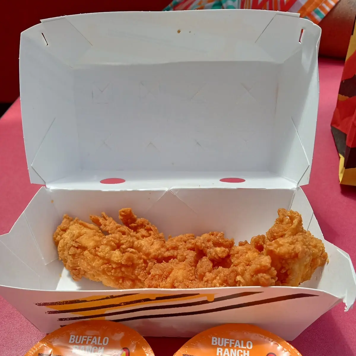 Free Chicken Tender with Buffalo Sauce