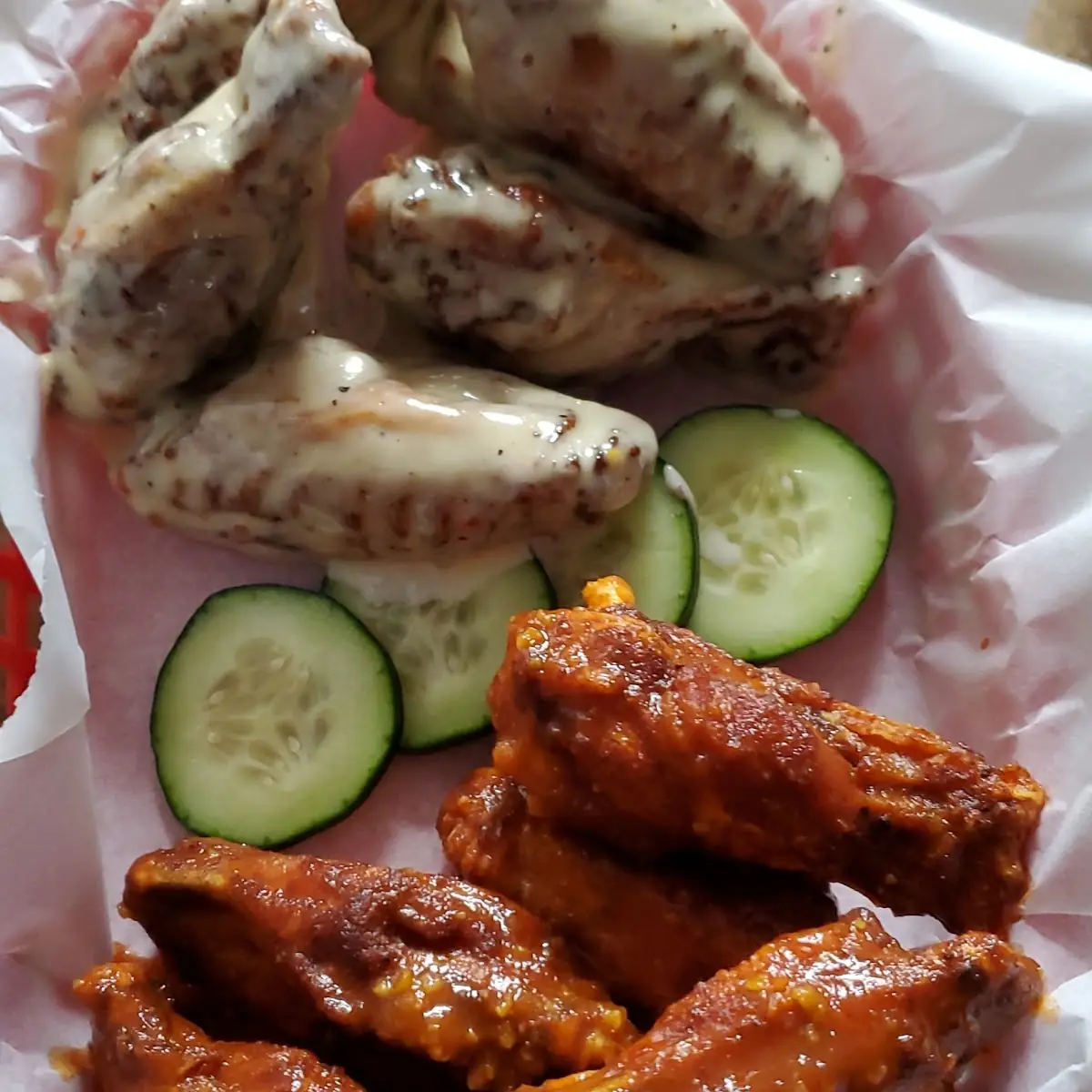 Parmesan Garlic & Buffalo Wings