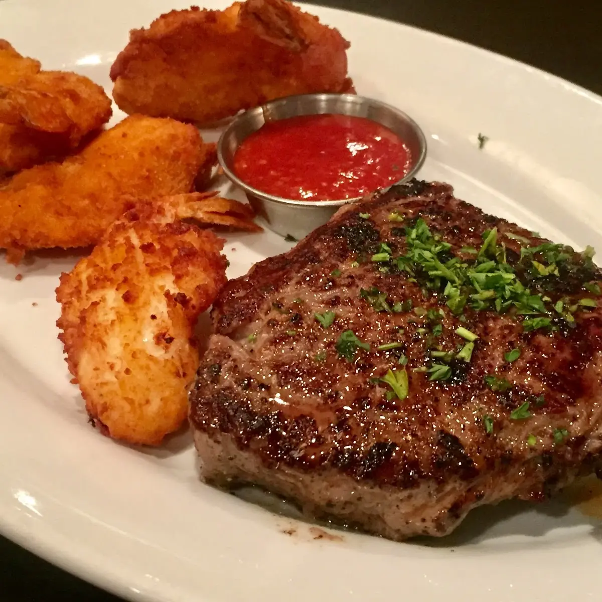 Ribeye Ribs & Crispy Shrimp