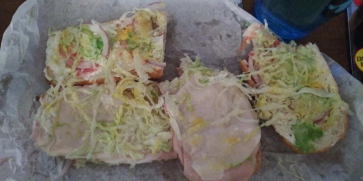 Turkey and Cheese with Added Avocado Barely Any Avocado