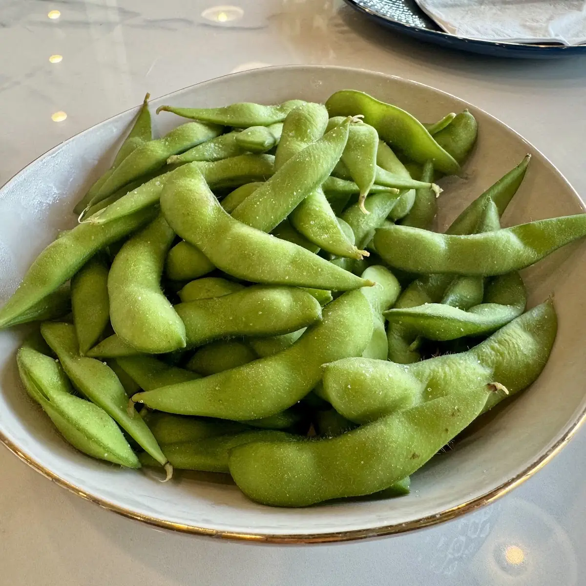 Steamed Edamame with Sea Salt