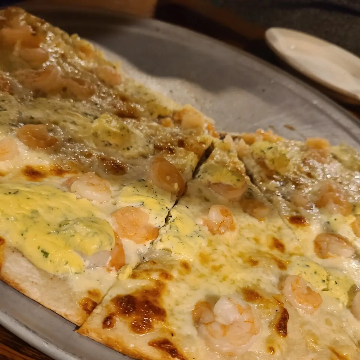 Shrimp Scampi Pizza