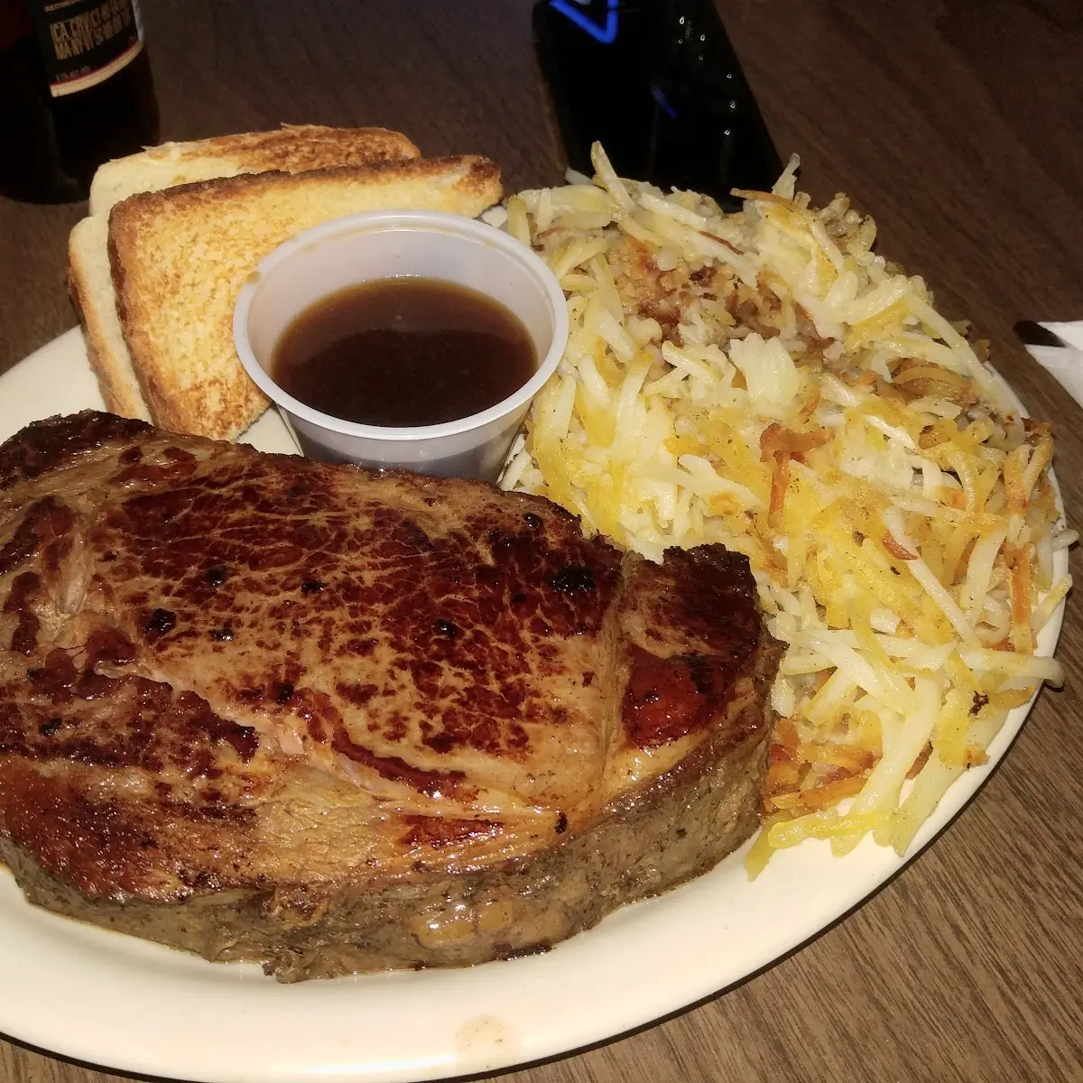 Ribeye Steakand Hash Browns