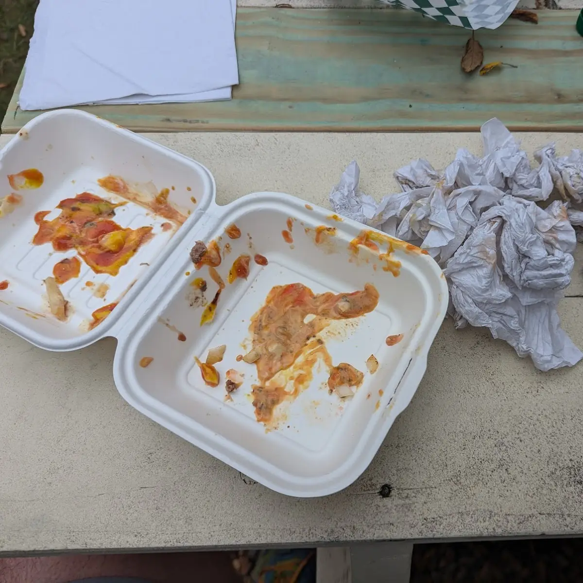 Finished 7 Napkin Burger