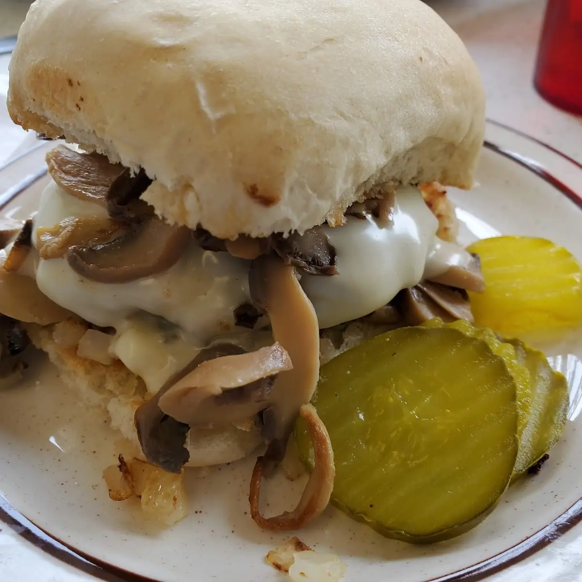 Swiss Mushroom Burger