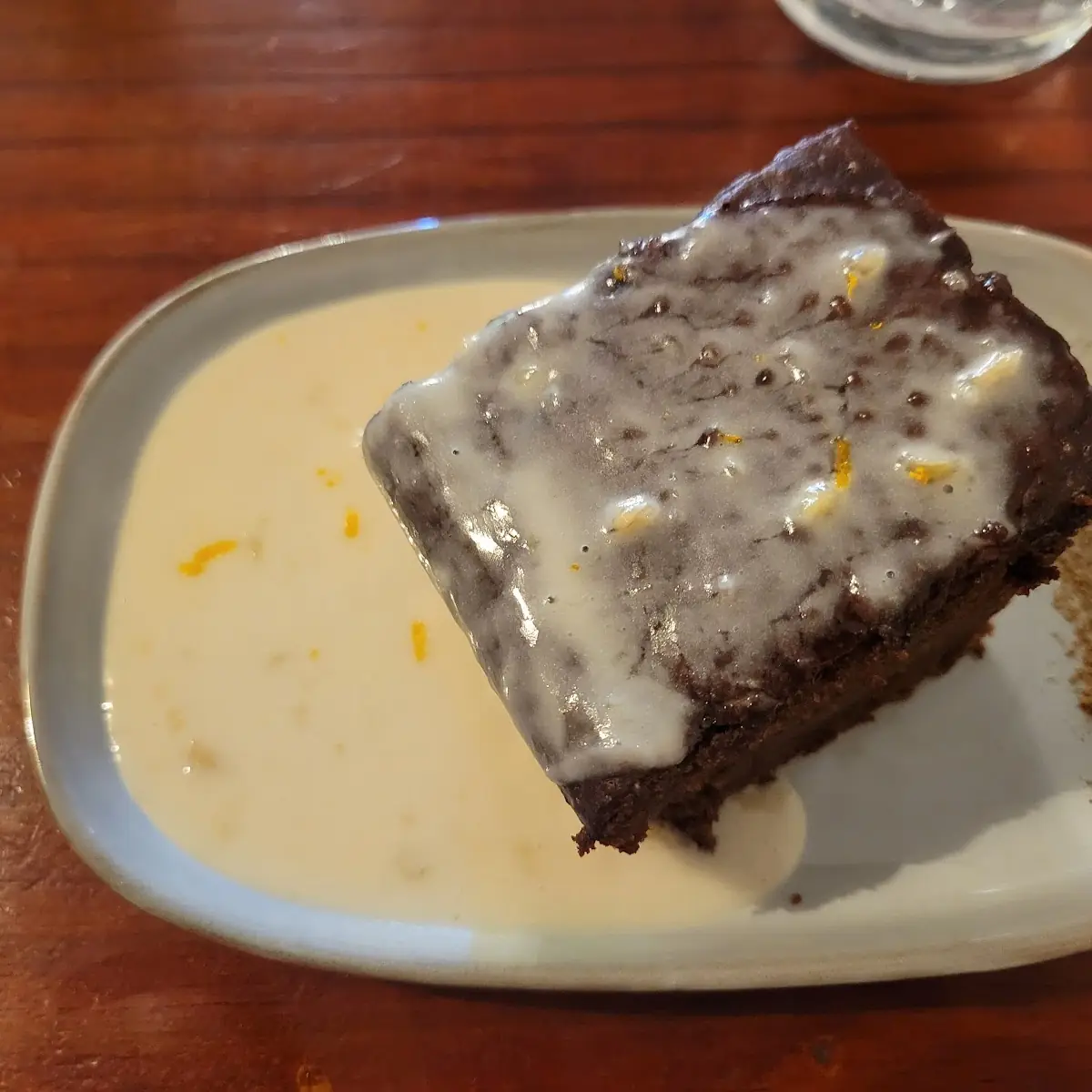 5 Spice Chocolate Cake with Orange Ginger Glaze