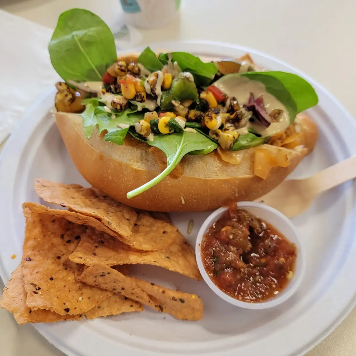 Vegan BBQ Chicken Torta