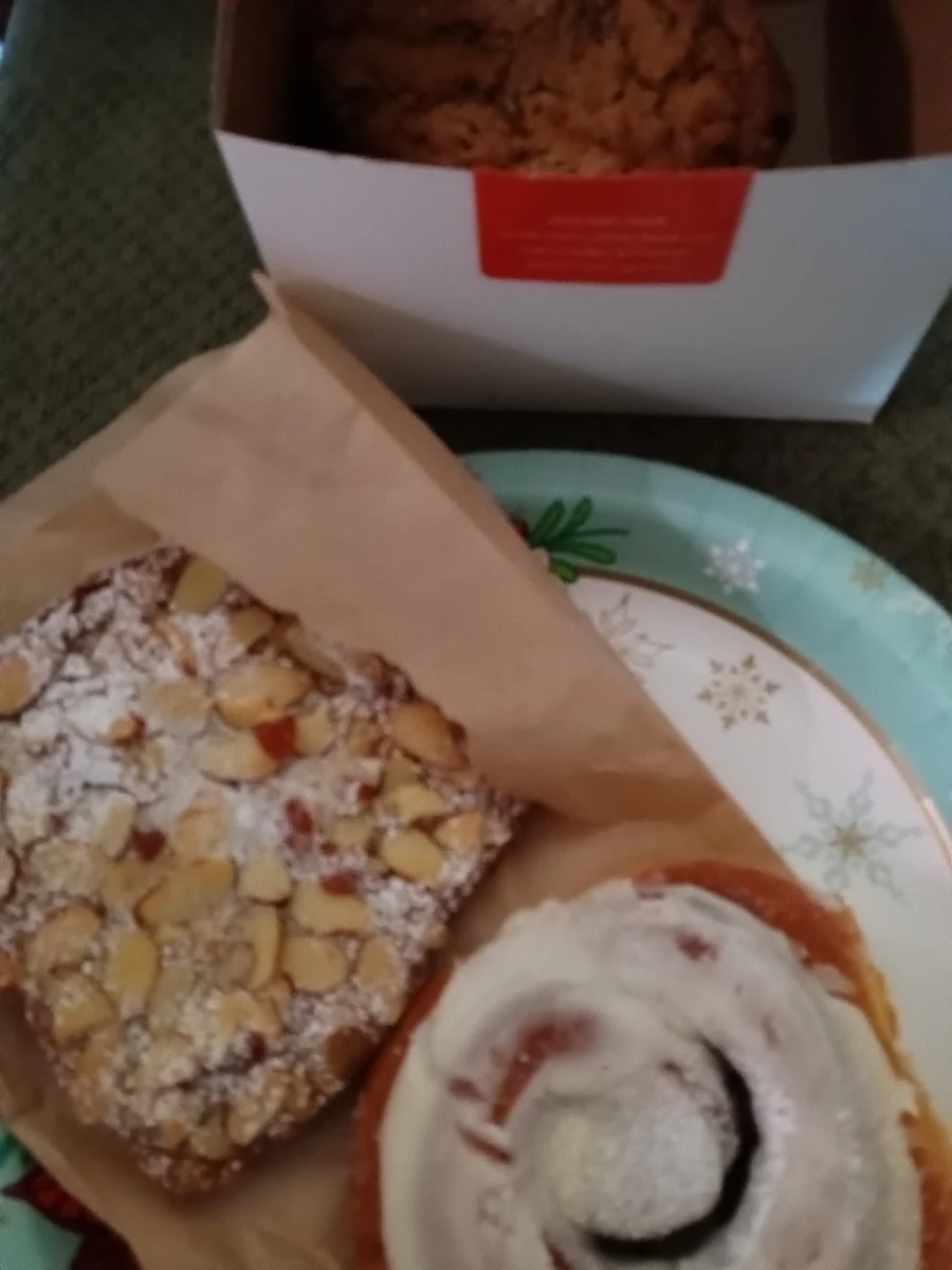 Cinnamon Roll & Almost a Bear Claw