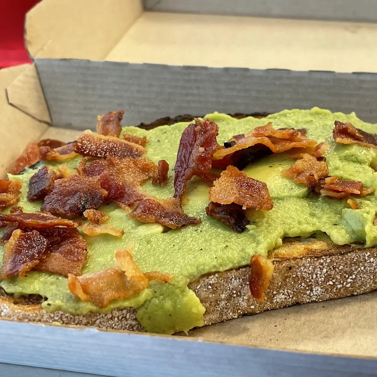 Bacon-Topped Avocado Toast