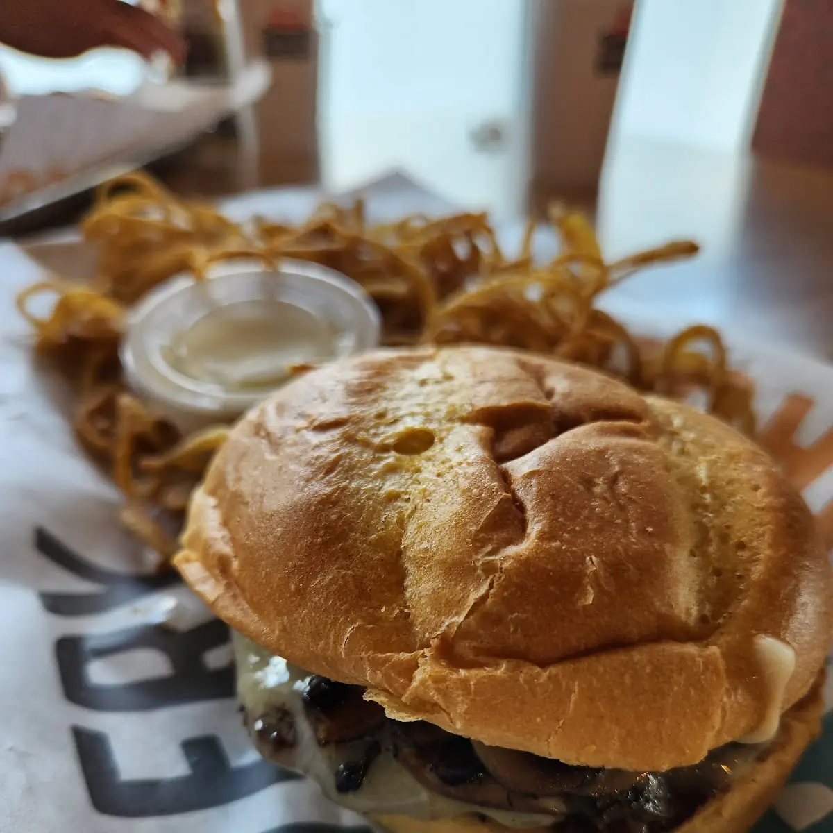 Mushroom Swiss Burger