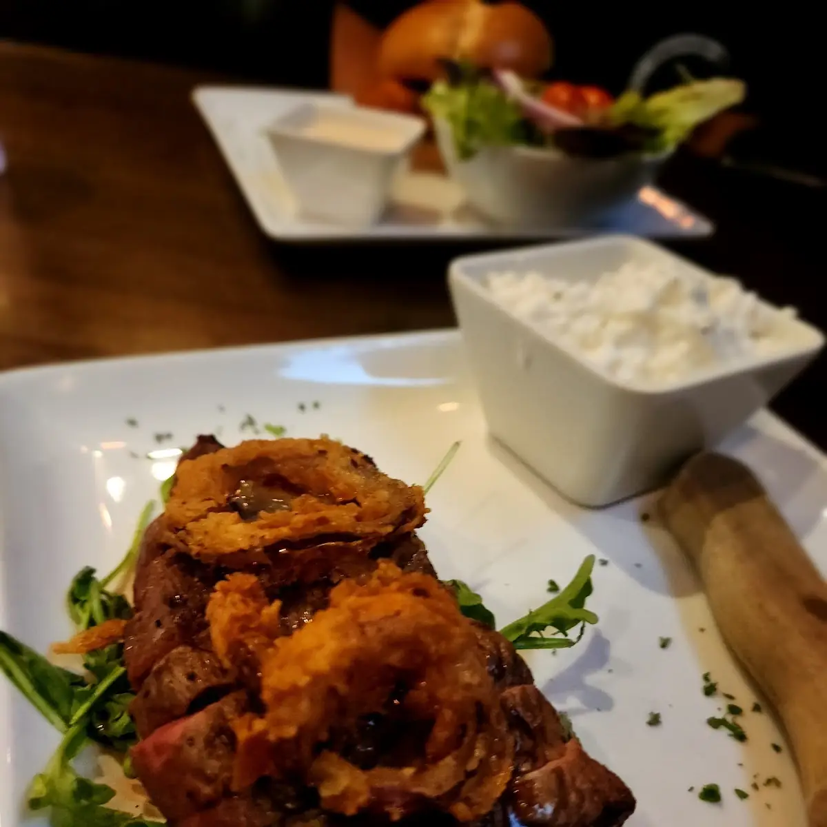 Open Faced Steak Sandwich