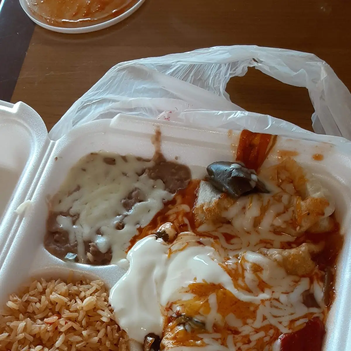 Chicken Burrito Plate