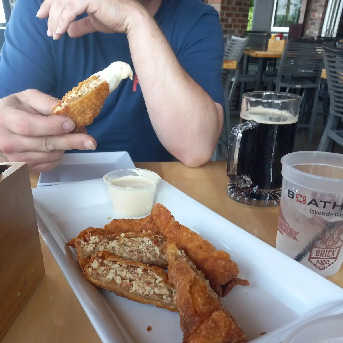 Chicken Cordon Bleu Egg Roll