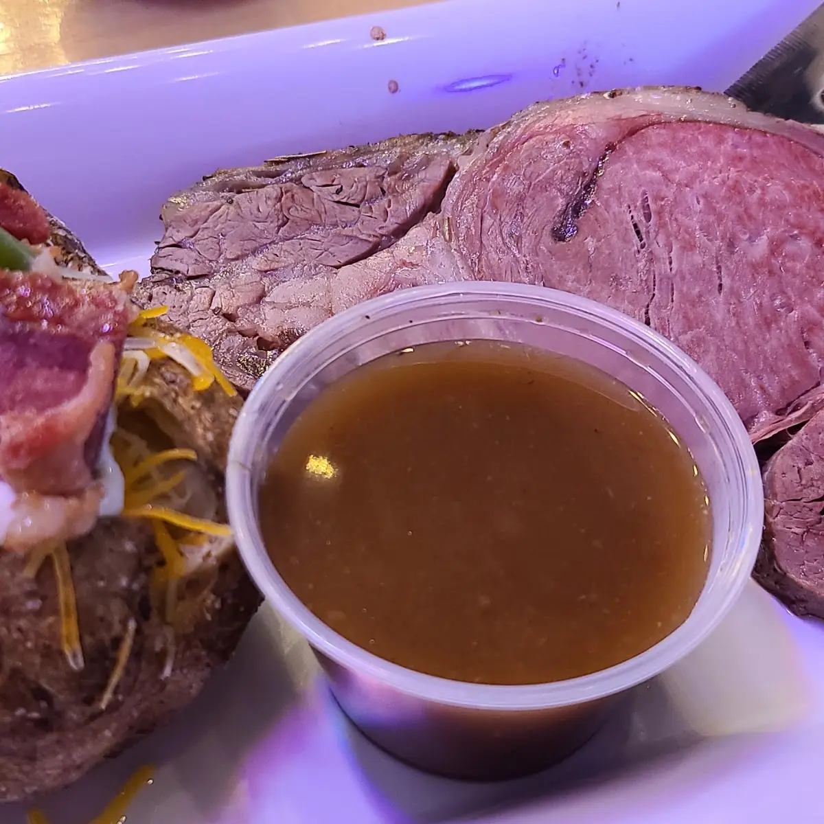 Prime Rib with Loaded Baked Potato