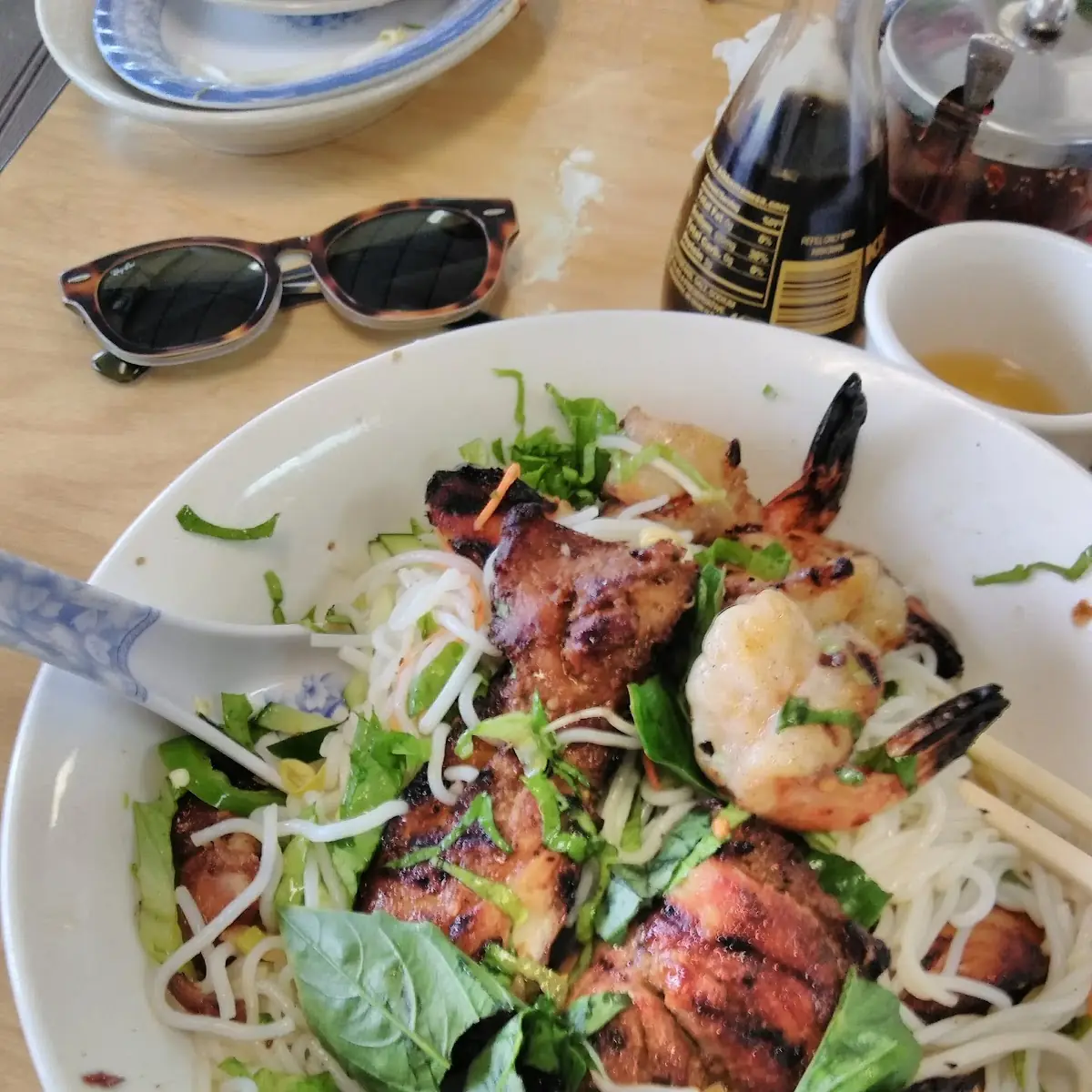 Vermicelli Noodle Salad with Grilled Shrimp