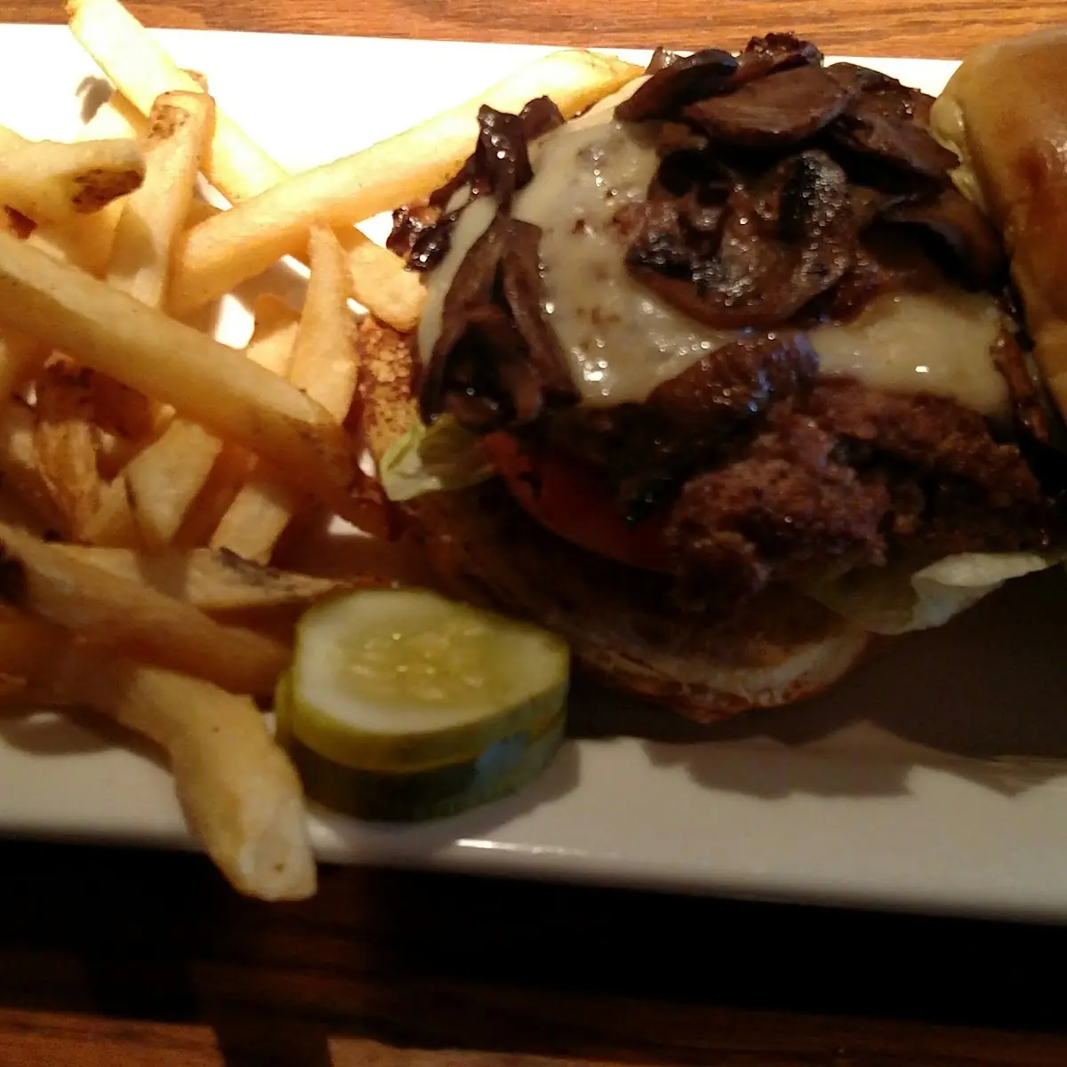 Mushroom Swiss Burger
