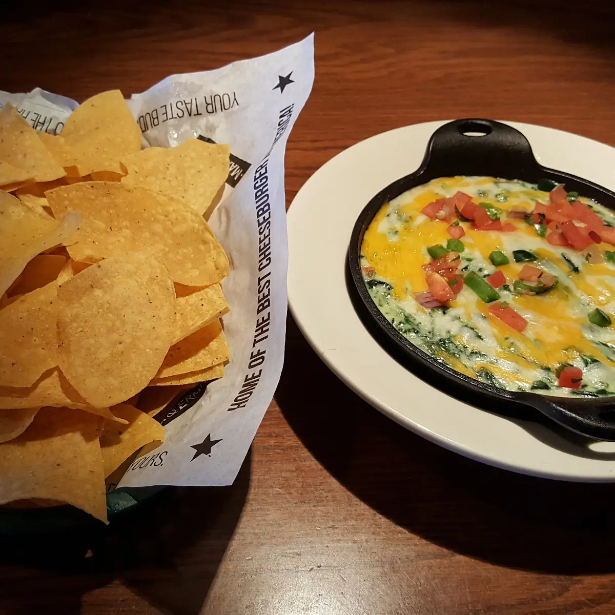 Spinach Dip and Chips