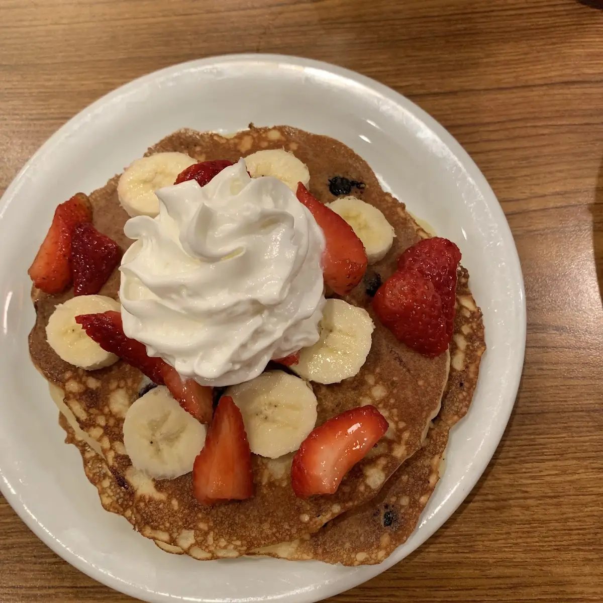 Double Berry Banana Pancake Breakfast