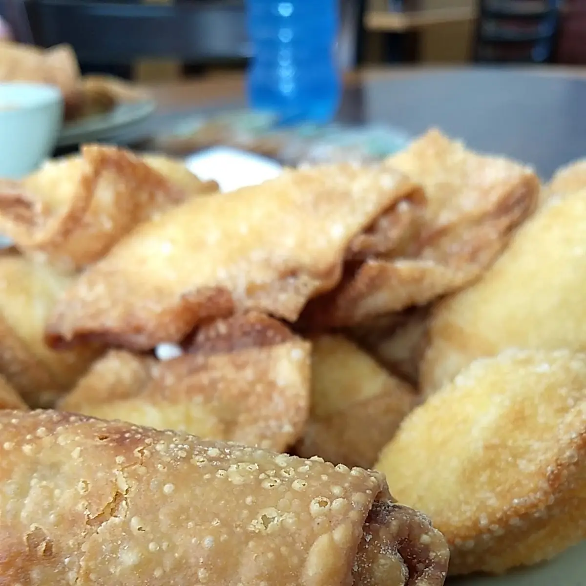 Beef Egg Roll and Crab Rangoon
