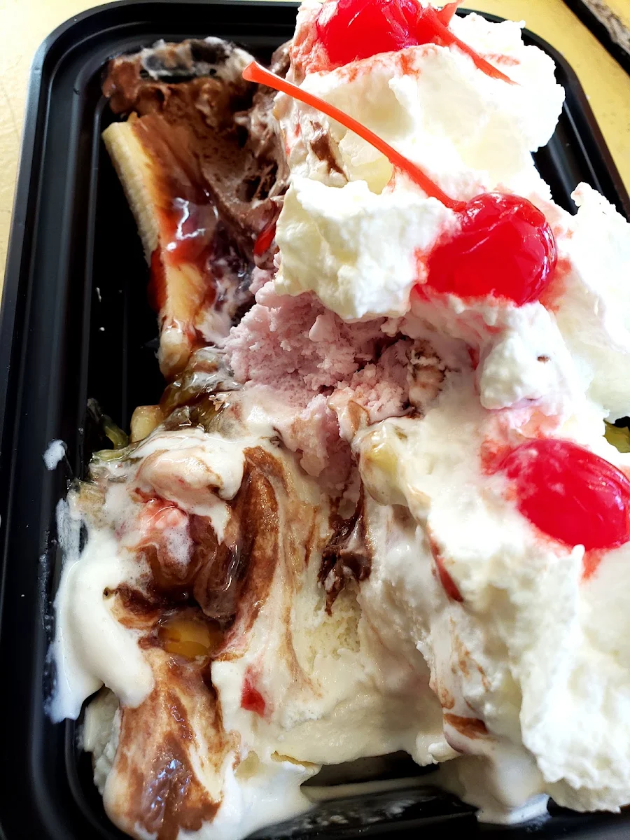 Banana Split Ice Cream