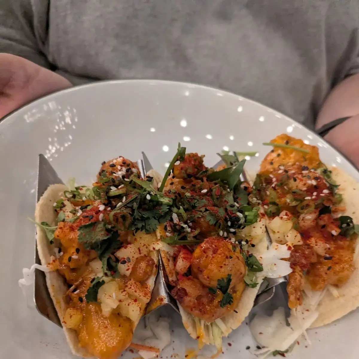 Volcano Shrimp Tacos