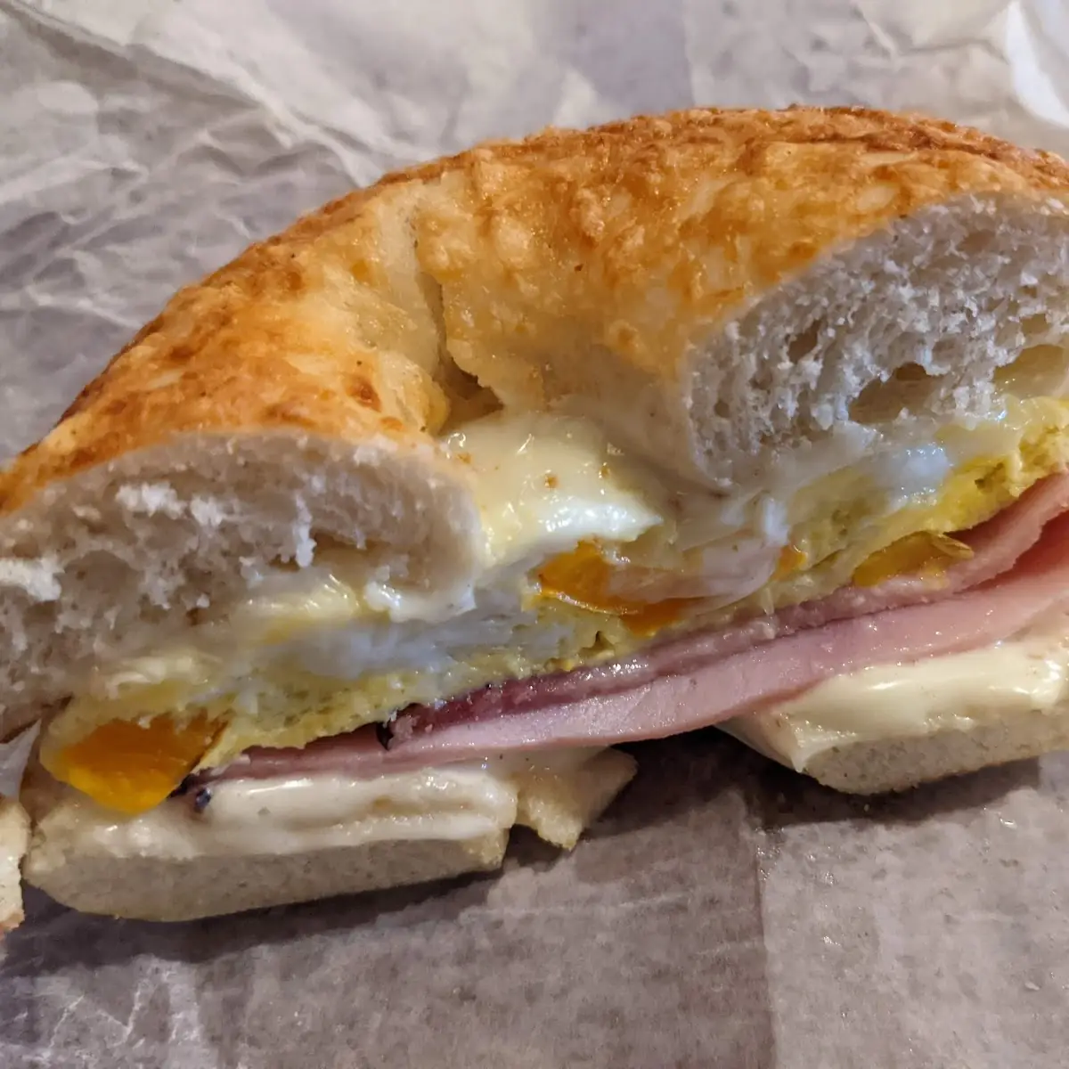 Egg Ham Egg and Cheese