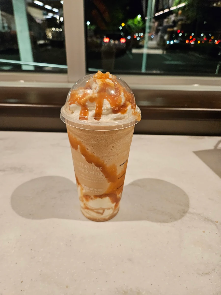 Caramel Ribbon Crunch Frappe