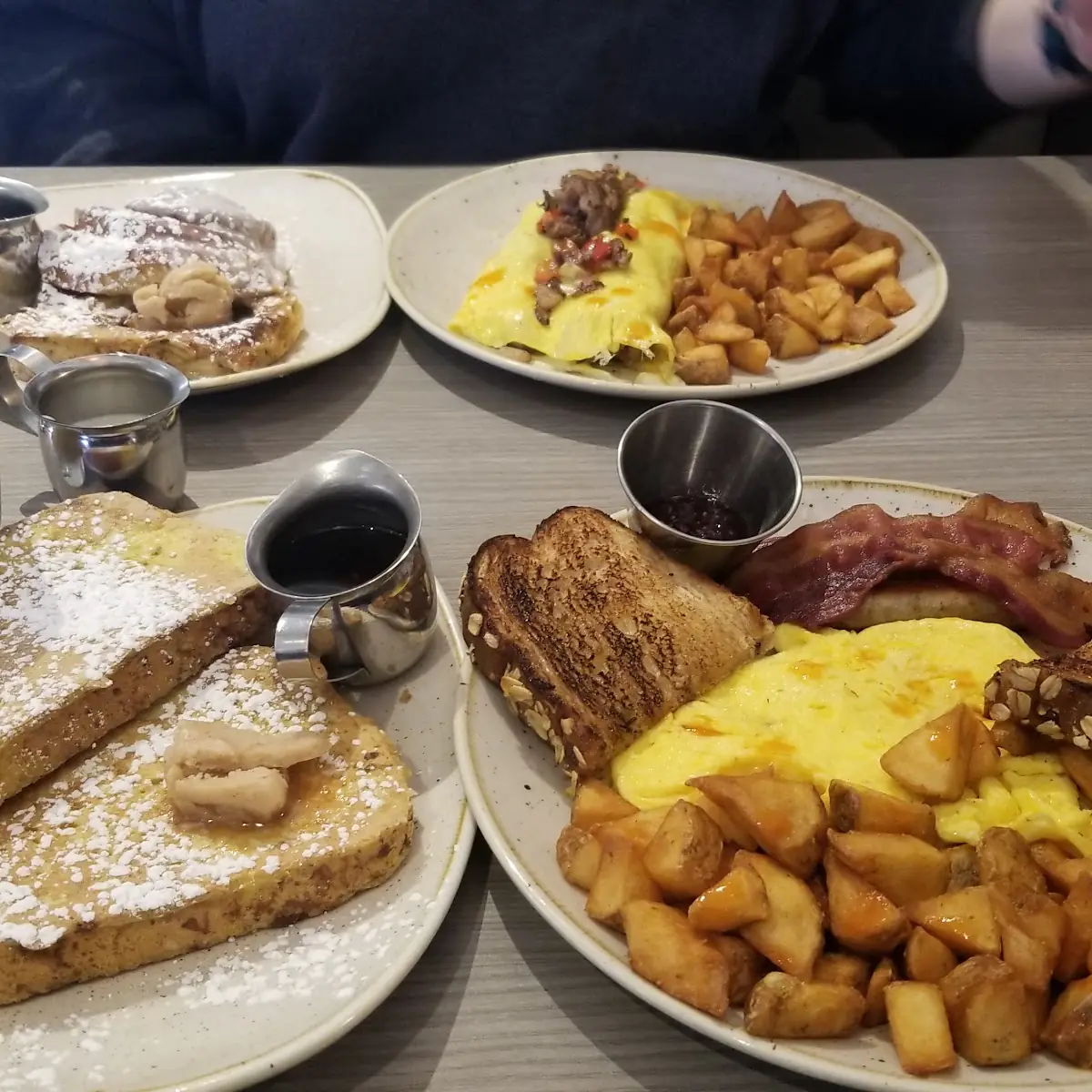 Bacon Eggs Benedict with Home Fries